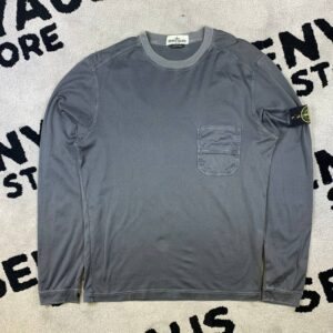 STONE ISLAND GARMENT DYED LONGSLEEVE WITH POCKET