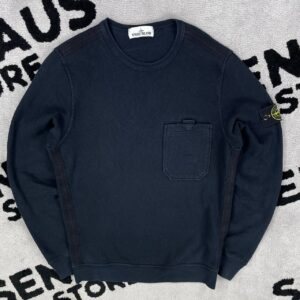 STONE ISLAND GARMENT DYED SWEATSHIRT WITH POCKET
