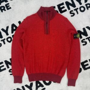 STONE ISLAND WOOL 1/4 ZIP