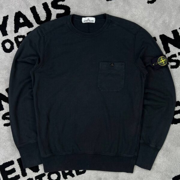 photo_2026-06-23_22-16-22 (2) STONE ISLAND GARMENT DYED SWEATSHIRT WITH POCKET
