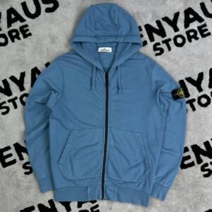STONE ISLAND GARMENT DYED ZIP HOODIE