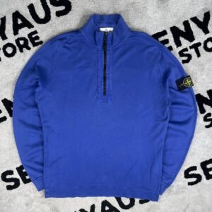 STONE ISLAND GARMENT DYED 1/4 ZIP