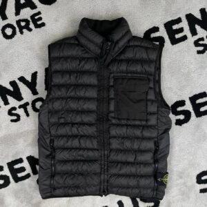 STONE ISLAND GARMENT DYED MICRO YARN DOWN VEST