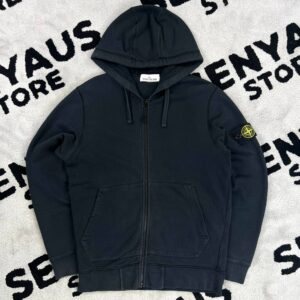 STONE ISLAND GARMENT DYED ZIP HOODIE