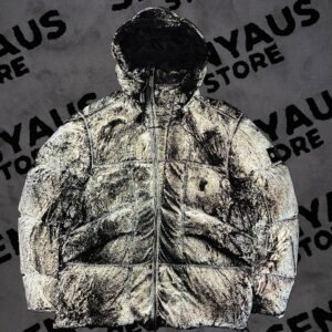 STONE ISLAND LIGHT NYLON TELA HAND SPRAYED REFLECTIVE