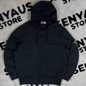 STONE ISLAND GARMENT DYED ZIP HOODIE