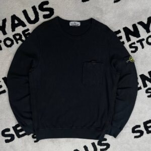 STONE ISLAND GARMENT DYED WITH POCKET SWEATSHIRT