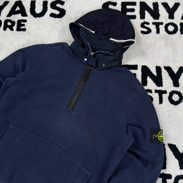 photo_2026-09-01_11-16-14 STONE ISLAND GARMENT DYED 1/4 ZIP HOODIE